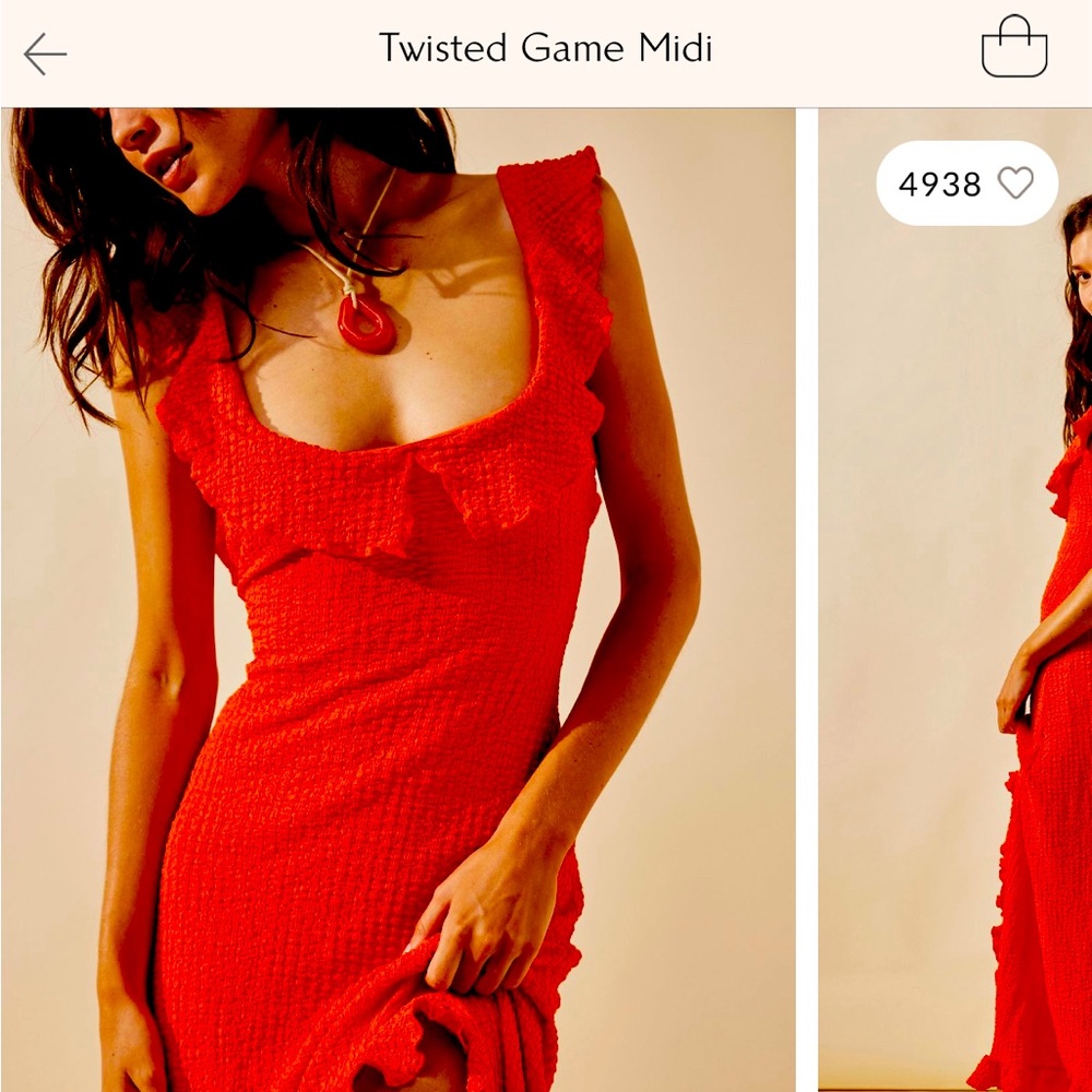 Free people - Twisted game midi dress - size L
